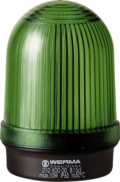 Werma Signaltechnik Signalleuchte 210.200.00 210.200.00 Grün Dauerlicht 12 V/AC, 12 V/DC, 24 V/AC