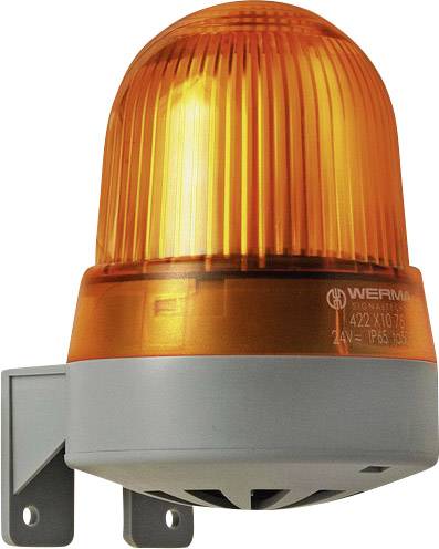 Werma Signaltechnik Kombi-Signalgeber 423.310.75 Gelb Blitzlicht 24 V/AC, 24 V/DC 92 dB