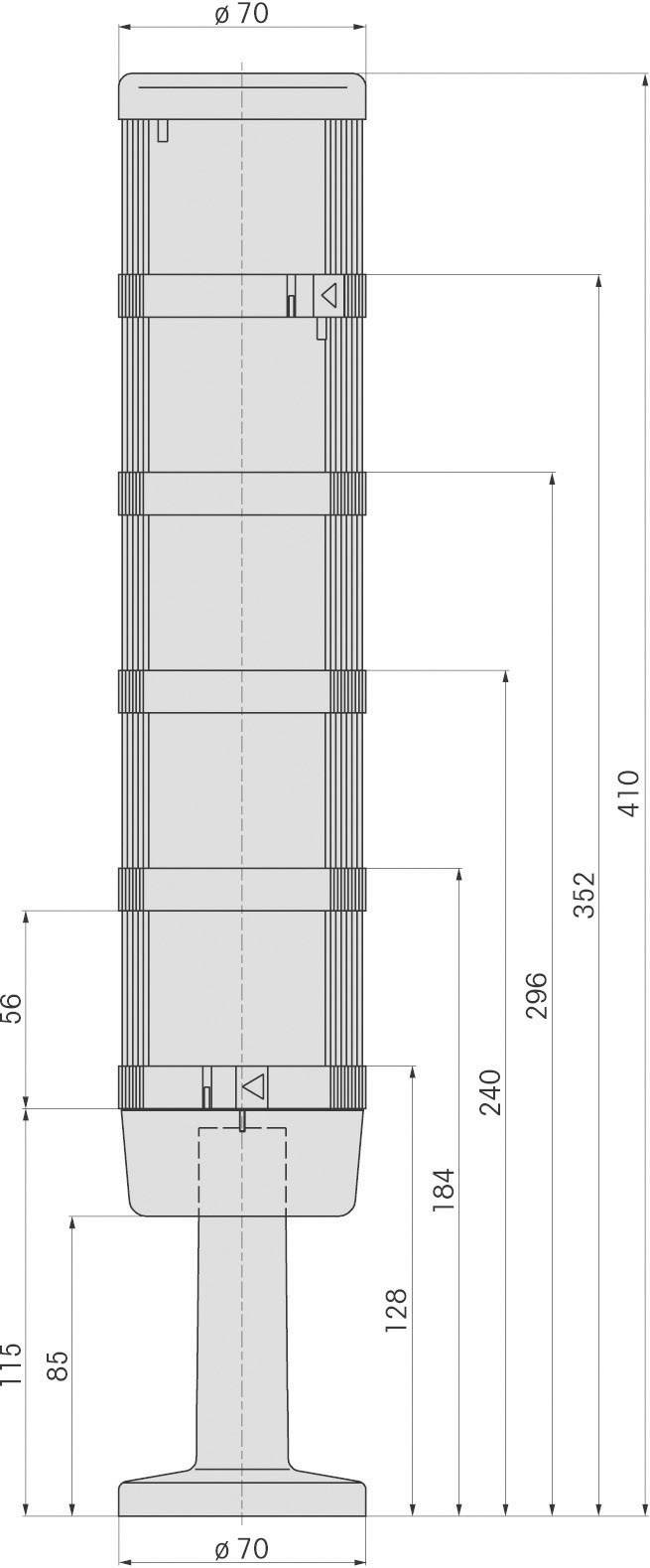 Werma Signaltechnik Signalleuchte LED 644.480.55 644.480.55 Weiß Dauerlicht 24 V/DC