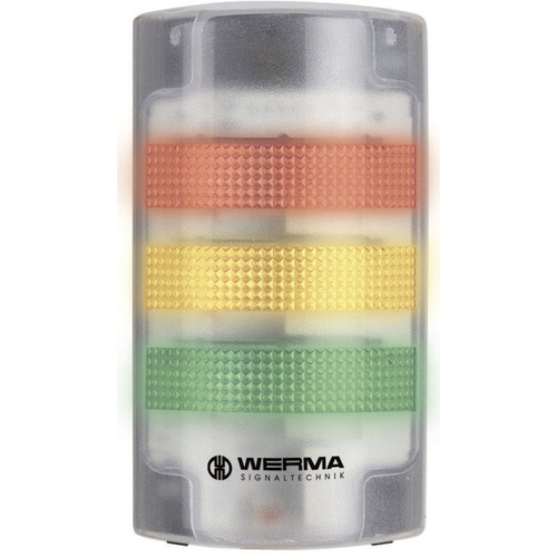 Werma Signaltechnik Kombi-Signalgeber LED 691.200.55 Weiß Dauerlicht, Blinklicht 24 V/DC 85 dB