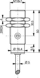 Contrinex Laser-Reflexions-Lichttaster LTK-1180L-103-516 620 200 581 1St.