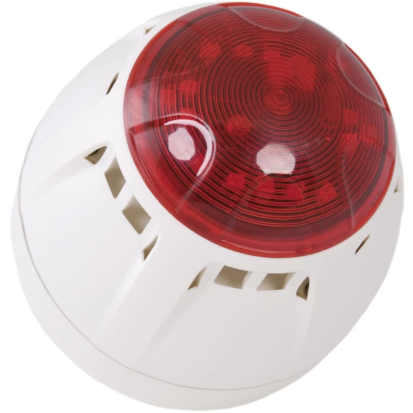 ComPro Kombi-Signalgeber LED Chiasso Razor Rot Blitzlicht, Dauerton 12 V/DC, 24 V/DC 100 dB ComPro Kombi-Signalgeber LED Chiasso Razor Rot Blitzlicht, Dauerton 12 V/DC, 24 V/DC 100 dB