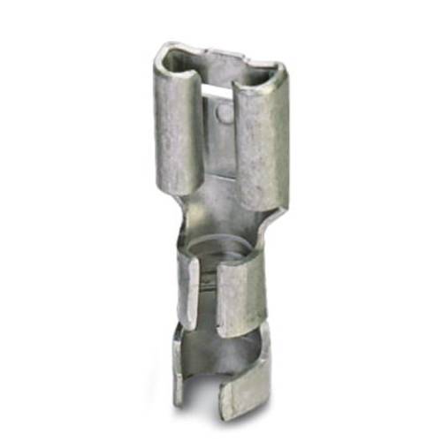 3240160 Flachsteckhülse Steckbreite: 6.3mm Steckdicke: 0.8mm 180° Unisoliert Metal