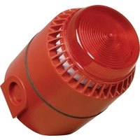 ComPro Kombi-Signalgeber Flashni Rot Blitzlicht, Dauerton 24 V/DC 110 dB ComPro Kombi-Signalgeber Flashni Rot Blitzlicht, Dauerton 24 V/DC 110 dB
