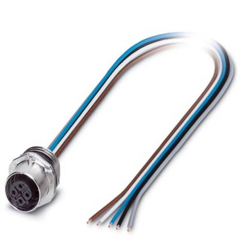 Phoenix Contact 1520000 Sensor-/Aktor-Einbausteckverbinder M12 Buchse, Einbau 0.50 m Polzahl Sensor