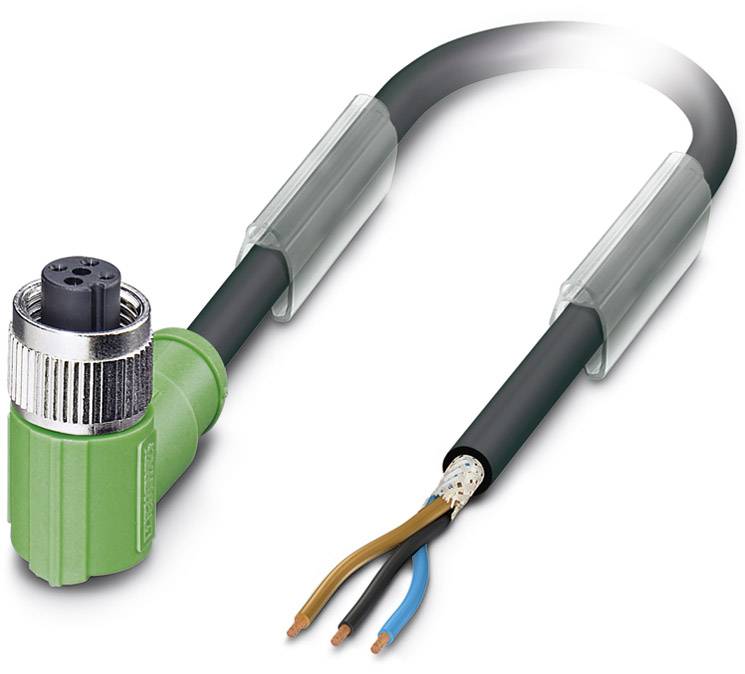 Phoenix Contact 1682838 Sensor-/Aktor-Steckverbinder, konfektioniert M12 Buchse, gewinkelt 5.00m Polzahl Sensoren: 3 1St.
