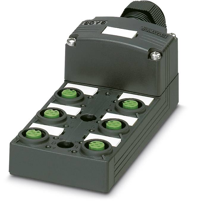 Phoenix Contact SACB-6/12-L-C SCO P 1452835 Sensor/Aktorbox passiv M12-Verteiler mit Kunststoffgewinde 1 St.