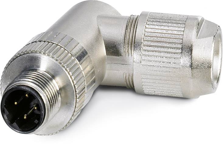 Phoenix Contact 1554539 Sensor-/Aktor-Datensteckverbinder M12 Stecker, gewinkelt Polzahl Sensoren: 4 1 St.