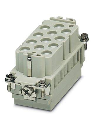 Phoenix Contact 1636347 Buchseneinsatz HC-K 12 + 2 + PE Crimpen 1 St.