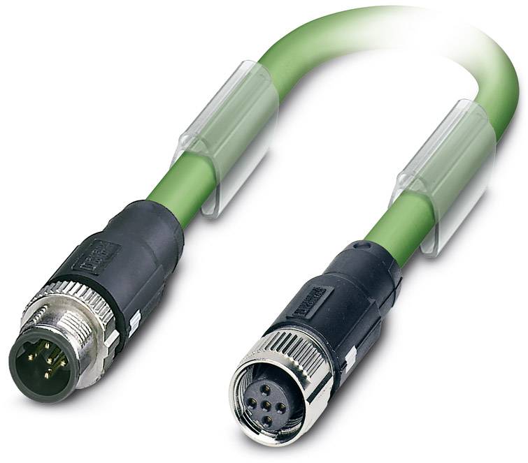 Phoenix Contact 1518009 Sensor-/Aktor-Datensteckverbinder, konfektioniert M12 Stecker, gerade, Buchse, gerade 10.00 m Polzahl Sensoren: 5 1 St.