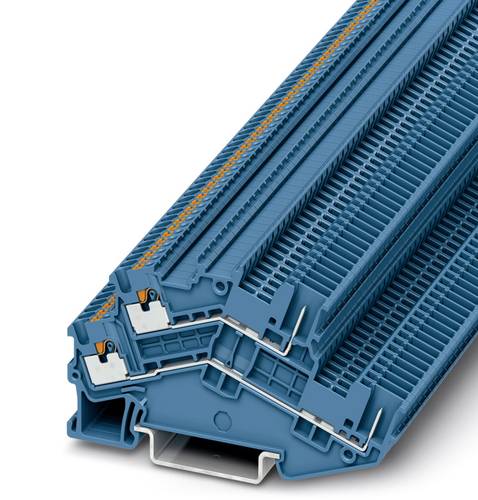 Phoenix Contact 3214505 Doppelstockklemme 3.5 mm Schnellanschluss Blau 50 St.