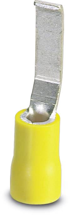 Phoenix Contact 3240570 Stiftkabelschuh flache Ausführung 4 mm² 6 mm² Teilisoliert Gelb 50 St.