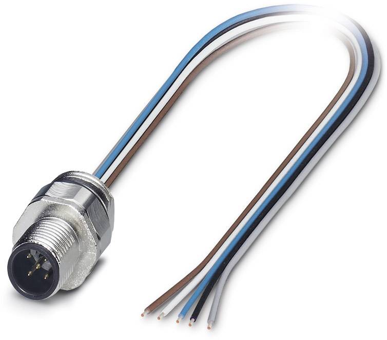 Phoenix Contact 1671124 Sensor-/Aktor-Einbausteckverbinder M12 Stecker, Einbau 0.50 m Polzahl Sensoren: 5 1 St.