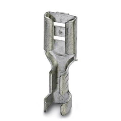 Phoenix Contact 3240154 Flachsteckhülse Steckbreite: 4.8mm Steckdicke: 0.5mm 180° Unisoliert Metall 100St.