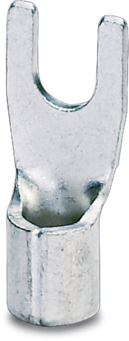 Phoenix Contact 3240147 Gabelkabelschuh 1.10 mm² 2.50 mm² Loch-Ø=8.4 mm Unisoliert Metall 100 St.