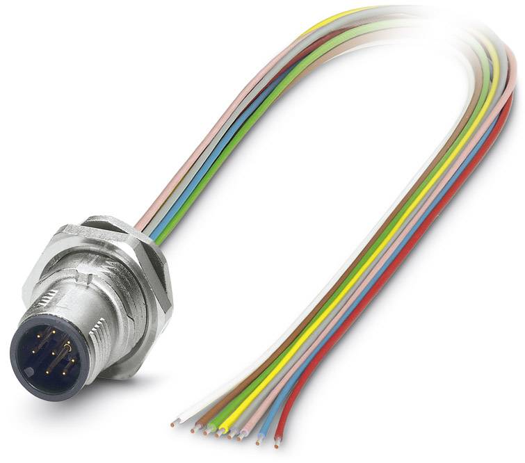 Phoenix Contact 1542716 Sensor-/Aktor-Einbausteckverbinder M12 Stecker, Einbau 0.50 m Polzahl Sensoren: 8 1 St.