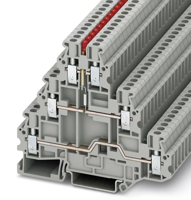 Phoenix Contact 3214288 Bauelementreihenklemme 5.2mm Schrauben Grau 50St.