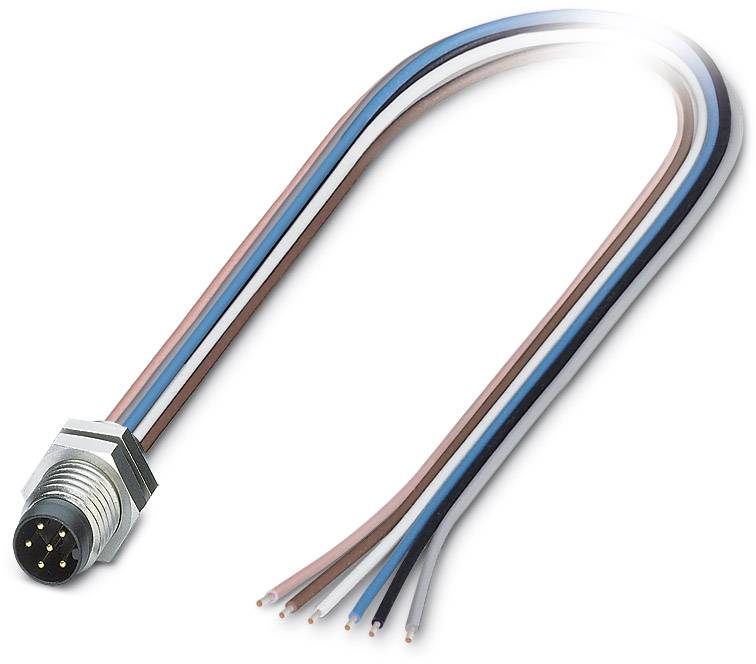 Phoenix Contact 1453494 Sensor-/Aktor-Einbausteckverbinder M8 Stecker, Einbau 0.50 m Polzahl Sensor
