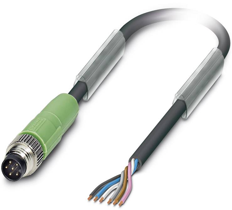 Phoenix Contact 1522095 Sensor-/Aktor-Steckverbinder, konfektioniert M12 Stecker, gerade 1.50 m Polzahl Sensoren: 6 1 St.
