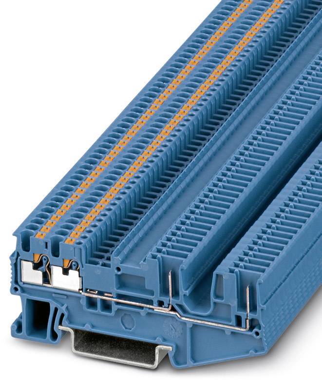 Phoenix Contact 3212400 Durchgangsreihenklemme 3.5mm Schnellanschluss Blau 50St.