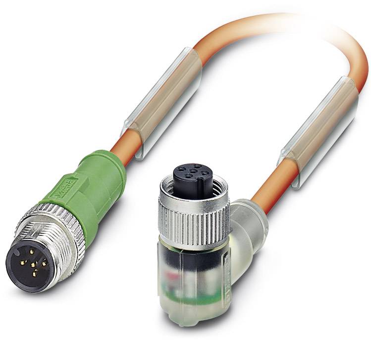 Phoenix Contact 1693953 Sensor-/Aktor-Steckverbinder, konfektioniert M12 Stecker, gerade, Buchse, gewinkelt 1.00 m Polzahl Sensoren: 5 1 St.