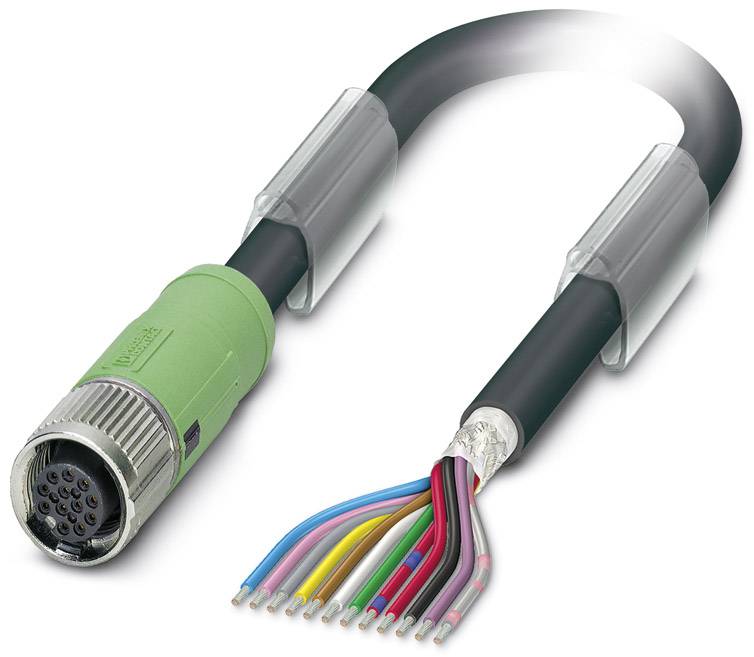 Phoenix Contact 1437083 Sensor-/Aktor-Steckverbinder, konfektioniert M12 Buchse, gerade 0.50 m Polzahl Sensoren: 12 1 St.