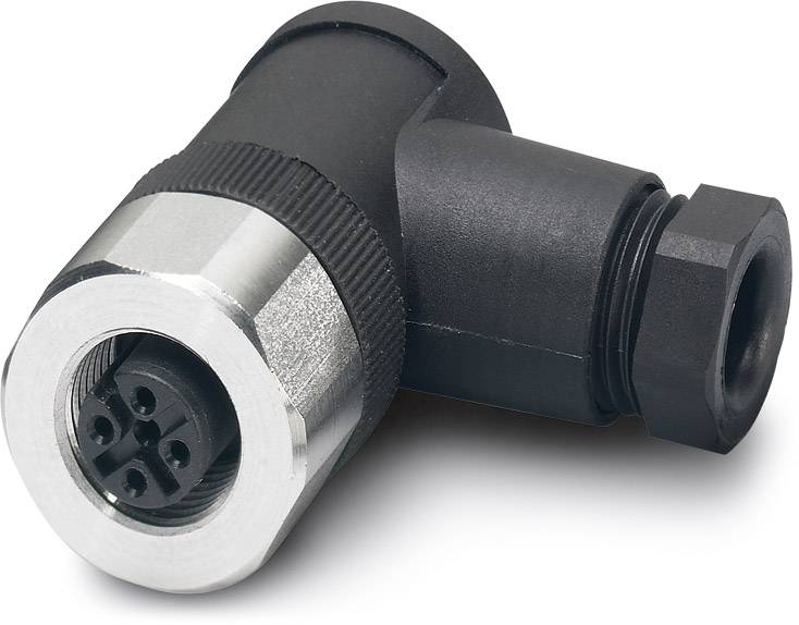 Phoenix Contact 1553284 Sensor-/Aktor-Steckverbinder, unkonfektioniert M12 Buchse, gewinkelt Polzahl Sensoren: 4 1 St.