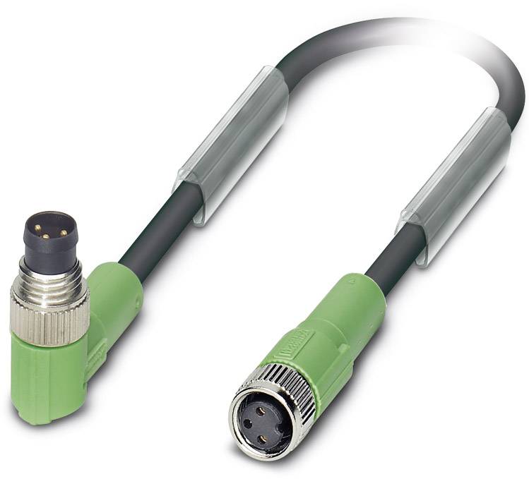 Phoenix Contact 1682045 Sensor-/Aktor-Steckverbinder, konfektioniert M8 Stecker, gewinkelt, Buchse, gerade 1.50 m Polzahl Sensoren: 3 1 St.