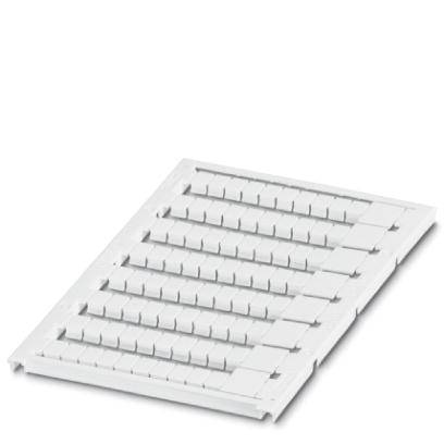 Ein weißes, rechteckiges Gitter mit parallelen Schlitzen, möglicherweise Teil eines Lüftungssystems oder einer Abdeckung.