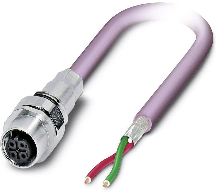 Phoenix Contact 1525607 Sensor-/Aktor-Einbausteckverbinder M12 Buchse, Einbau 1.00 m Polzahl Sensor