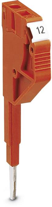Roter Sicherungsstecker mit der Zahl '12' markiert. Verwendet für elektrische Sicherungen, mit isoliertem Griff zur einfachen Handhabung.