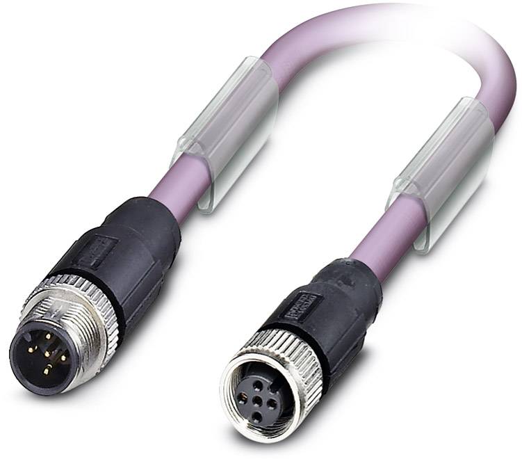 Phoenix Contact 1514472 Sensor-/Aktor-Datensteckverbinder, konfektioniert M12 Stecker, gerade, Buchse, gerade 4.00m Polzahl