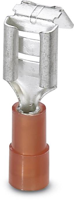 Phoenix Contact 3240529 Flachsteckhülse mit Abzweig Steckbreite: 6.3 mm Steckdicke: 0.8 mm 180 ° Teilisoliert Rot 50 St.