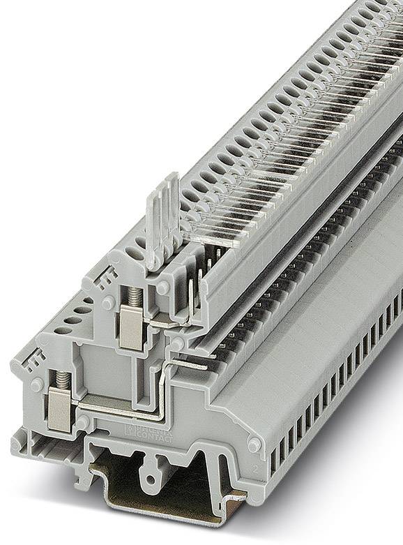 Phoenix Contact 2770846 Doppelstockklemme 5.08mm Schrauben, Steck-Klemm Grau 50St.