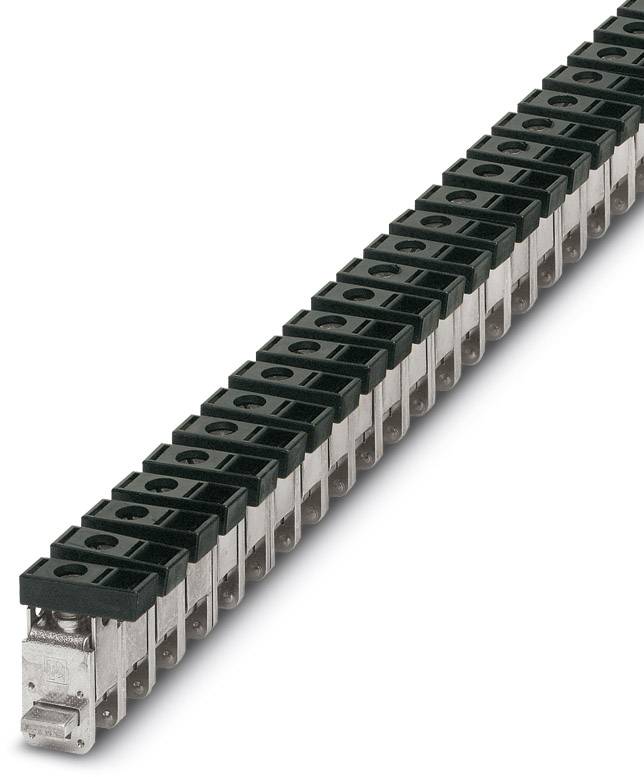Reihe von Steckverbindern in schwarzer und silberner Farbe, nebeneinander angeordnet, zeigt die Modularität oder Zusammenstellung.