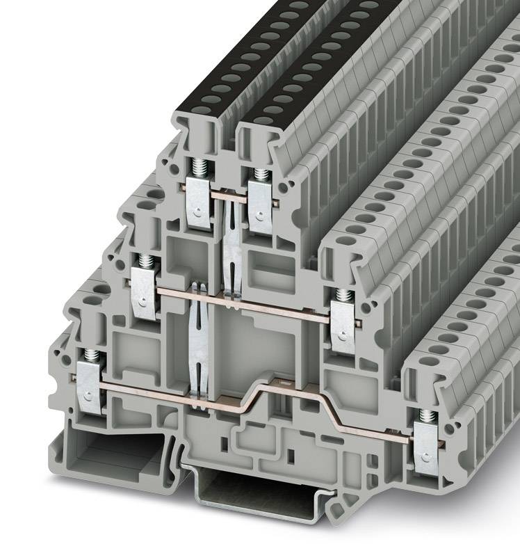 Phoenix Contact 3214262 Mehrstockklemme 5.2 mm Schrauben Grau 50 St.