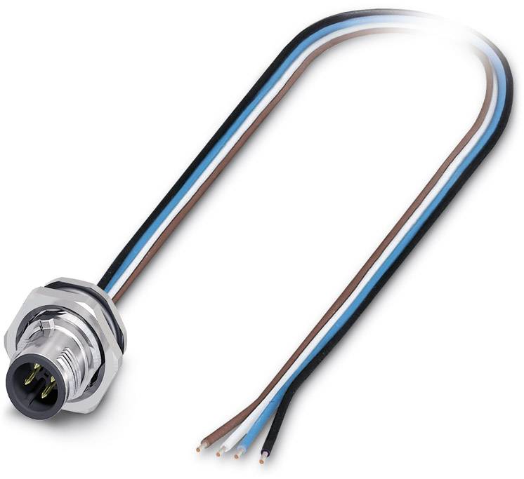 Phoenix Contact 1419629 Sensor-/Aktor-Einbausteckverbinder M12 Stecker, Einbau 0.50 m Polzahl Senso