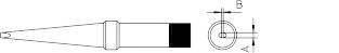 Weller 4PTM7-1 Lötspitze Langform Spitzen-Größe 3.2mm Inhalt 1St.