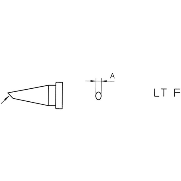 Weller LT-F Lötspitze Rundform, abgeschrägt Spitzen-Größe 1.2 mm Inhalt 1 St.