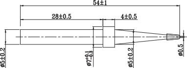 TOOLCRAFT KKT-5BB Lötspitze Bleistiftform Spitzen-Größe 5mm Inhalt 1St.