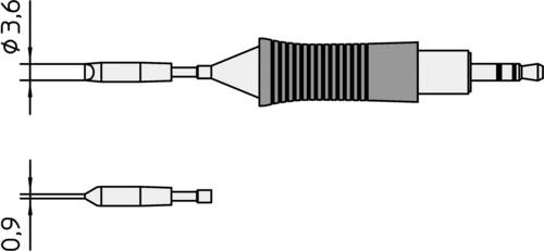 Weller RTM 036 S Lötspitze Meißelform, gerade Spitzen-Größe 3.7 mm Inhalt 1 St.