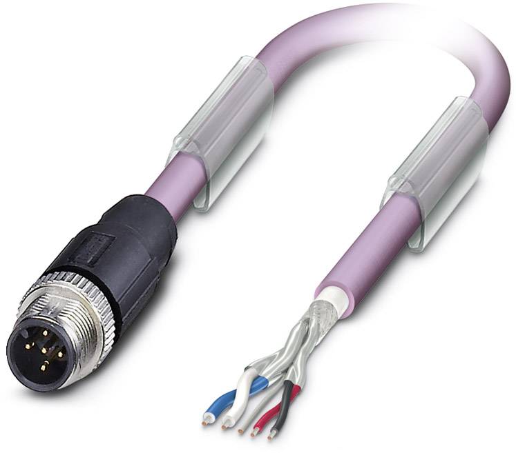 Phoenix Contact 1507450 Sensor-/Aktor-Datensteckverbinder, konfektioniert M12 Stecker, gerade 15.00 m Polzahl Sensoren: 5 1 St.