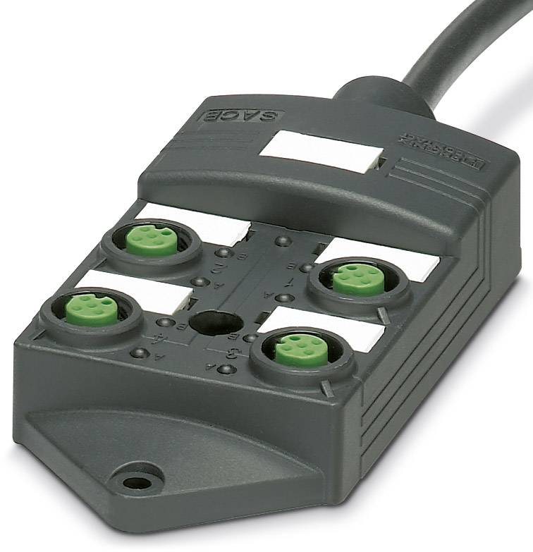 Phoenix Contact SACB-4/ 8- 5,0PUR SCO P 1452424 Sensor/Aktorbox passiv M12-Verteiler mit Kunststoffgewinde 1 St.
