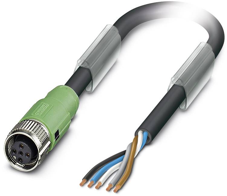 Phoenix Contact 1518371 Sensor-/Aktor-Steckverbinder, konfektioniert M12 Buchse, gerade 5.00 m Polzahl Sensoren: 5 1 St.