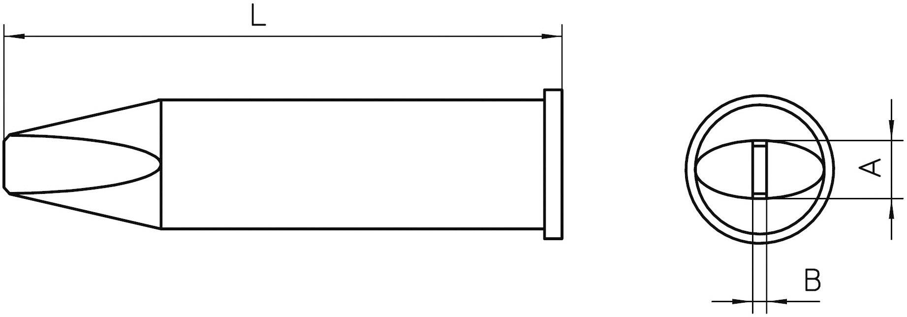 Weller XHT D Lötspitze Meißelform Spitzen-Größe 5 mm Inhalt 1 St.