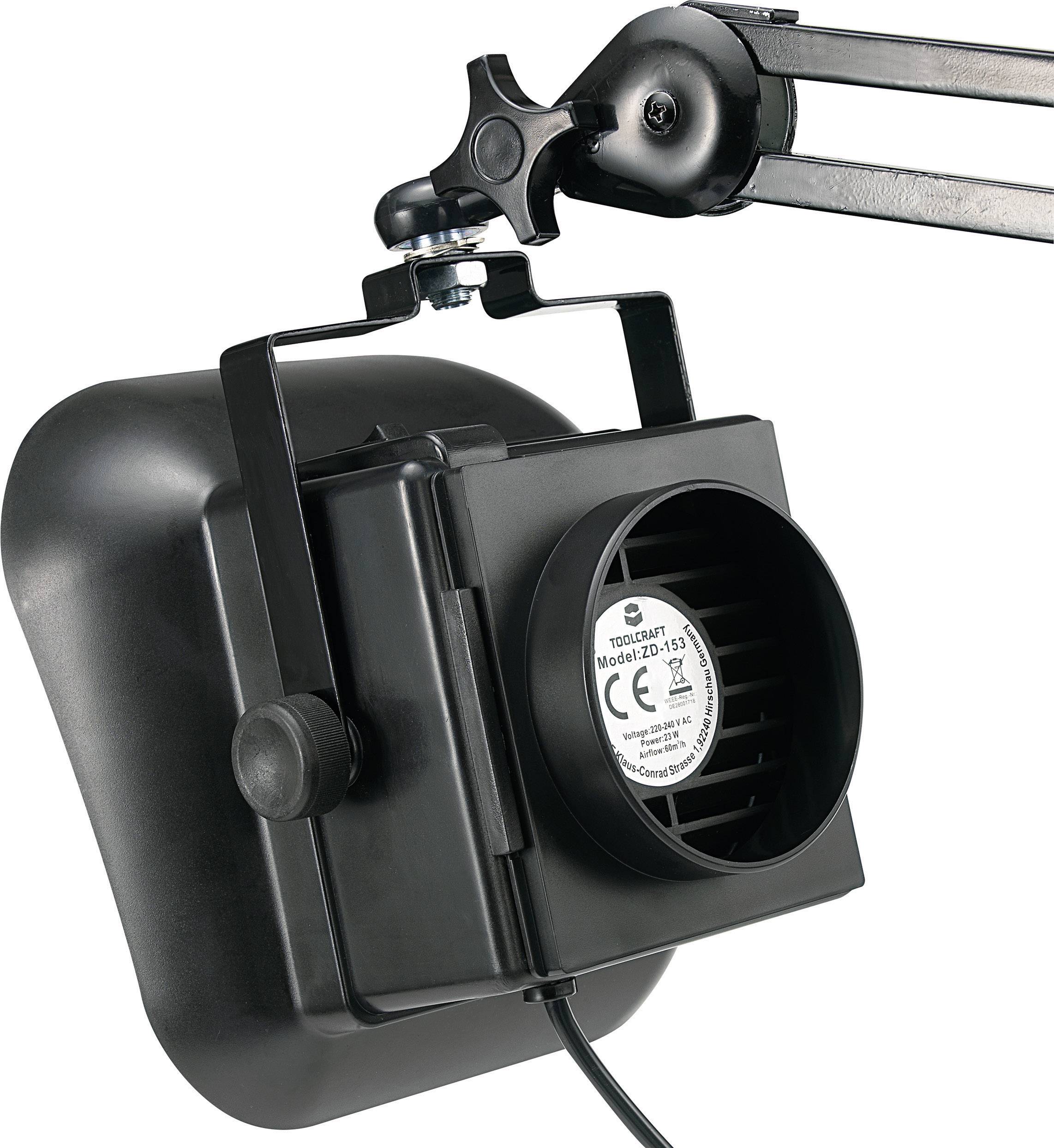 TOOLCRAFT ZD-153A Lötrauchabsaugung 230 V/AC 23W 60 m³/h