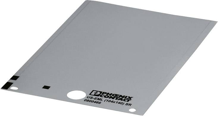 Phoenix Contact 0800466 US-EML (104X140) SR Gerätemarkierung Montage-Art: aufkleben Beschriftungsfläche: 14 x 40mm Silber Anzahl