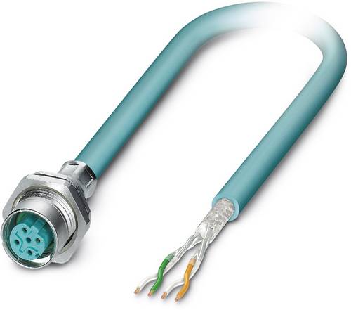 Phoenix Contact 1534588 Sensor-/Aktor-Einbausteckverbinder M12 Buchse, Einbau 0.50m Polzahl: 4 1St.