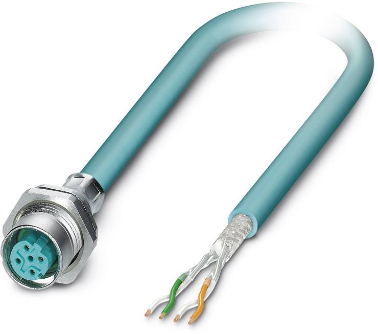 Phoenix Contact 1534588 Sensor-/Aktor-Einbausteckverbinder M12 Buchse, Einbau 0.50 m Polzahl Sensoren: 4 1 St.