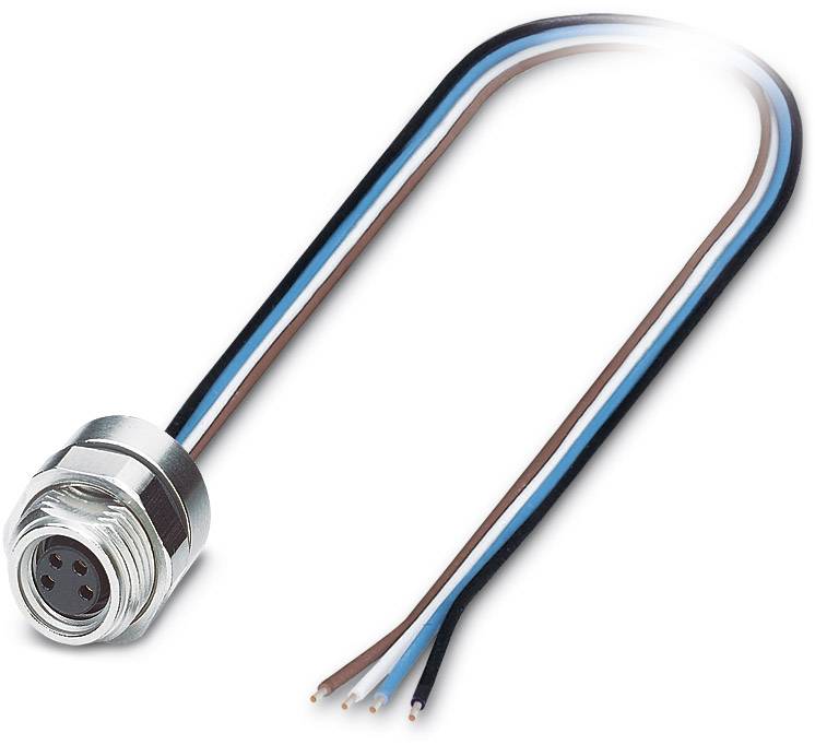 Phoenix Contact 1453452 Sensor-/Aktor-Einbausteckverbinder M8 Buchse, Einbau 0.50 m Polzahl Sensore